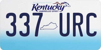 KY license plate 337URC