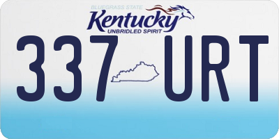 KY license plate 337URT