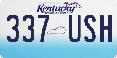 KY license plate 337USH