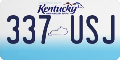 KY license plate 337USJ