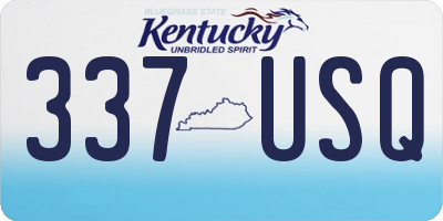KY license plate 337USQ