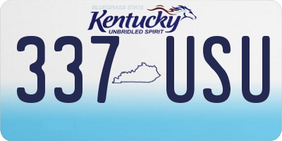 KY license plate 337USU
