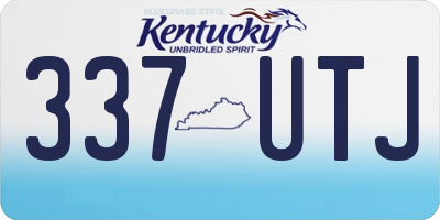 KY license plate 337UTJ