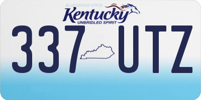 KY license plate 337UTZ