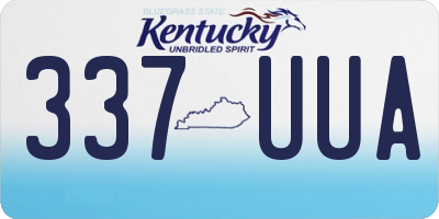 KY license plate 337UUA