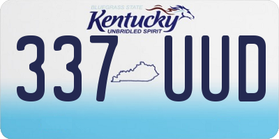 KY license plate 337UUD