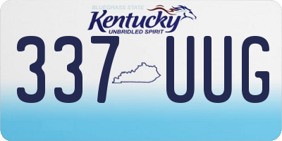 KY license plate 337UUG