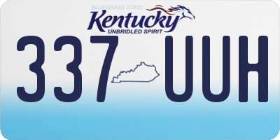KY license plate 337UUH