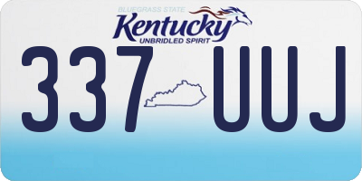 KY license plate 337UUJ