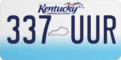 KY license plate 337UUR