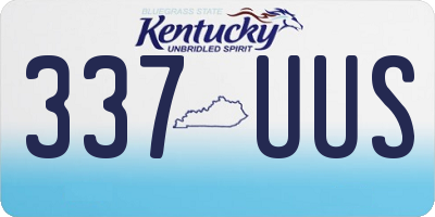 KY license plate 337UUS