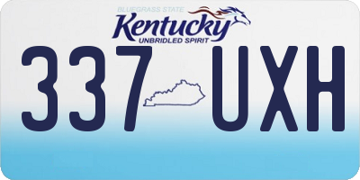 KY license plate 337UXH