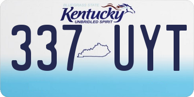 KY license plate 337UYT