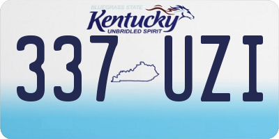 KY license plate 337UZI