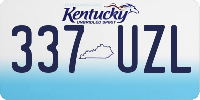KY license plate 337UZL