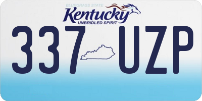 KY license plate 337UZP