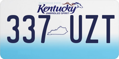 KY license plate 337UZT