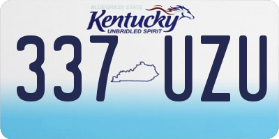 KY license plate 337UZU