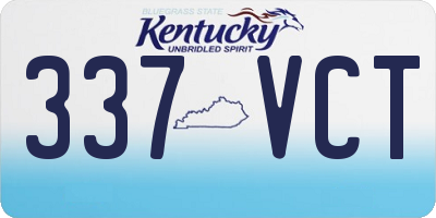KY license plate 337VCT