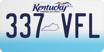 KY license plate 337VFL