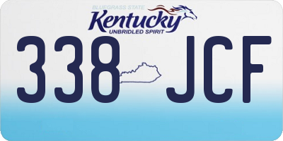 KY license plate 338JCF
