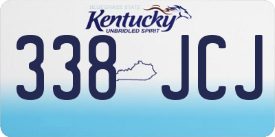 KY license plate 338JCJ