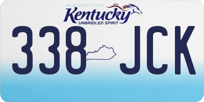 KY license plate 338JCK