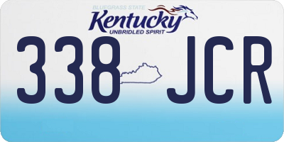 KY license plate 338JCR