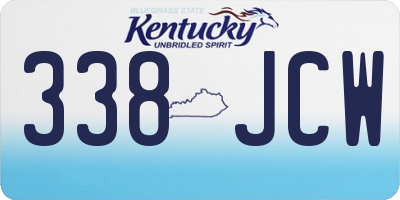 KY license plate 338JCW