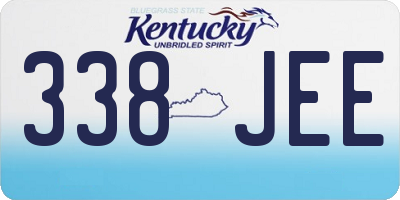 KY license plate 338JEE