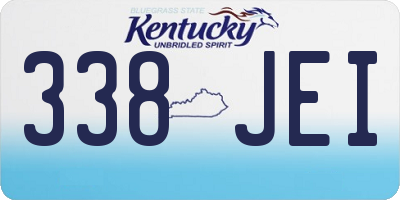 KY license plate 338JEI