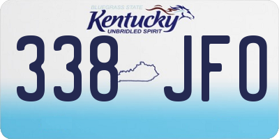 KY license plate 338JFO