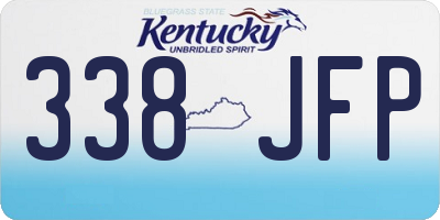 KY license plate 338JFP
