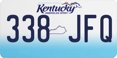 KY license plate 338JFQ
