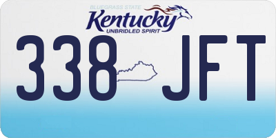 KY license plate 338JFT