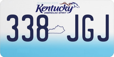 KY license plate 338JGJ