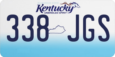 KY license plate 338JGS