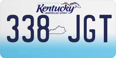 KY license plate 338JGT