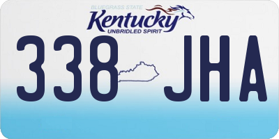 KY license plate 338JHA