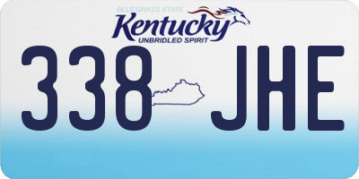 KY license plate 338JHE