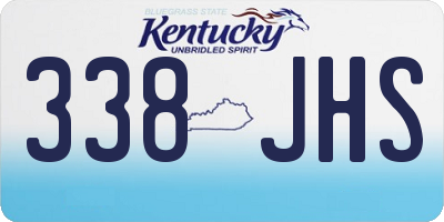 KY license plate 338JHS