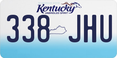 KY license plate 338JHU