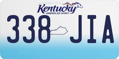 KY license plate 338JIA