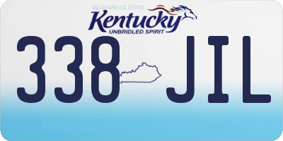 KY license plate 338JIL