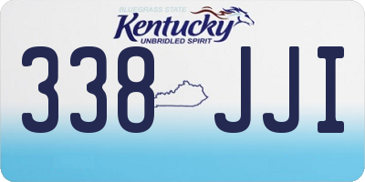 KY license plate 338JJI