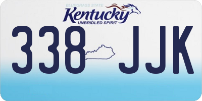 KY license plate 338JJK