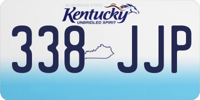 KY license plate 338JJP