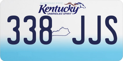 KY license plate 338JJS