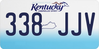 KY license plate 338JJV