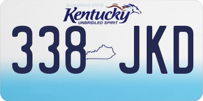 KY license plate 338JKD